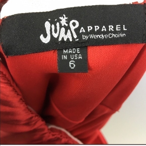 Jump Apparel by Wendye Chaitin strapless satin dress size 6 - Picture 4 of 4